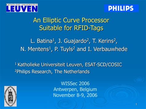 is elliptic-curve cryptography suitable to secure rfid tags|rfid tags identification.